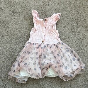 Calvin Klein Jeans Pink and Gray Kids Casual Dress